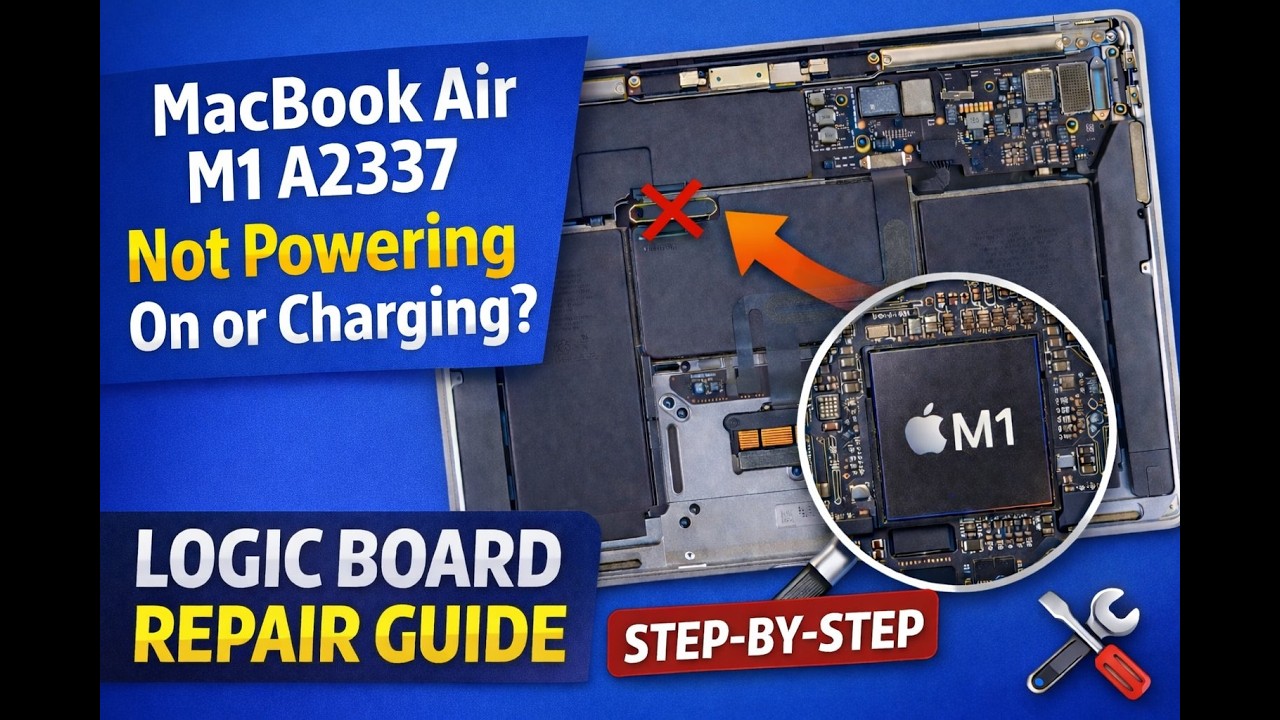 MacBook Air M1 A2337 Not Powering On or Charging? Logic Board Repair Guide (2026)