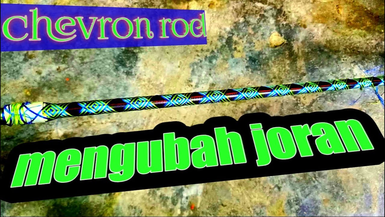 Tutorial custom sederhana, cara membuat motif pola di joran pancing..!! Yusrin zG