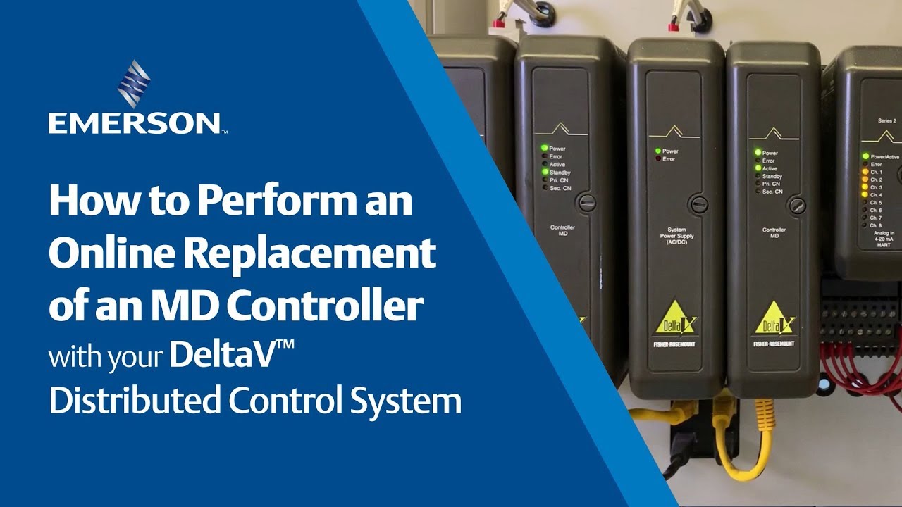 How to perform an online replacement of an MD controller with your DeltaV Distributed Control System