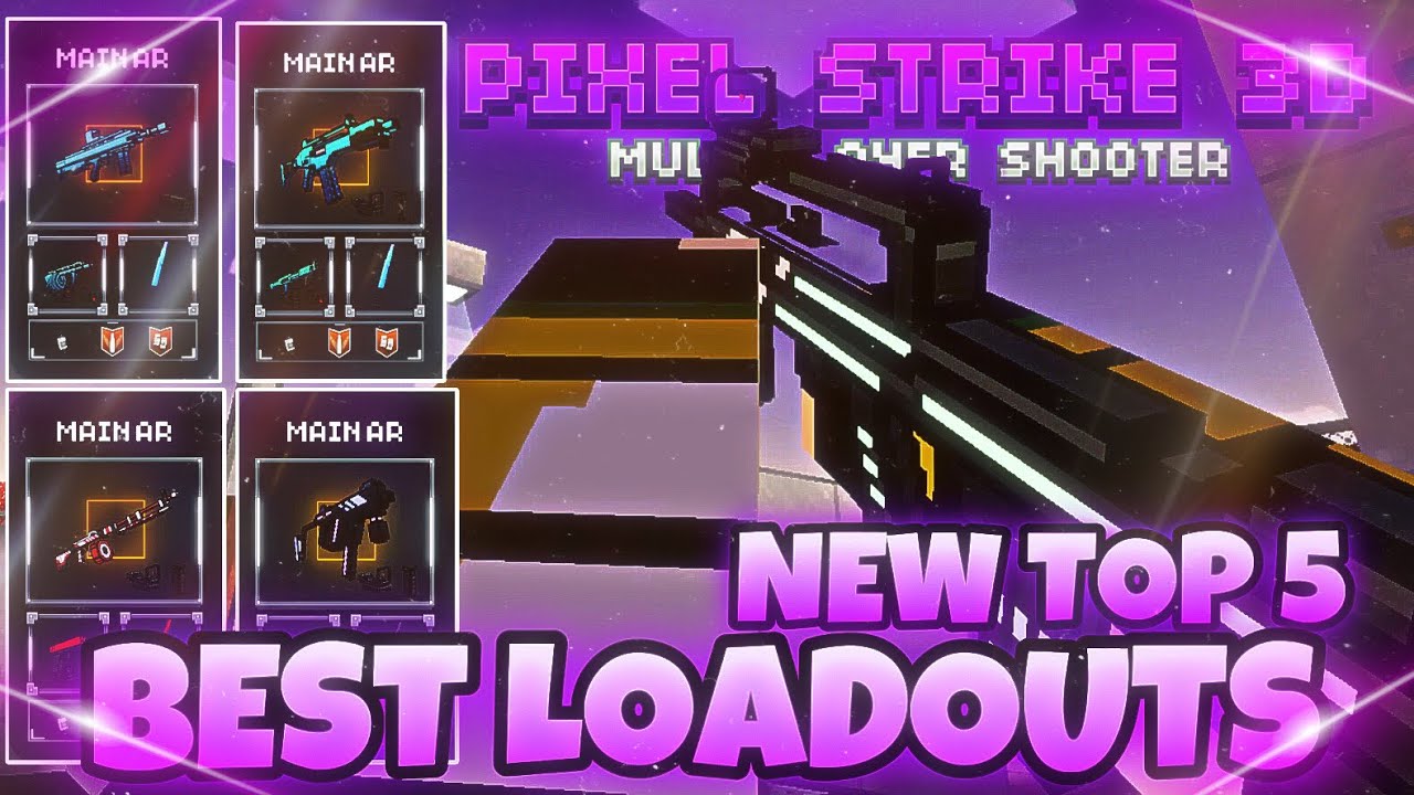USING THE NEW TOP 5 LOADOUTS IN PIXEL STRIKE 3D ( vulcron fix this NOW ) ( 200 kills )