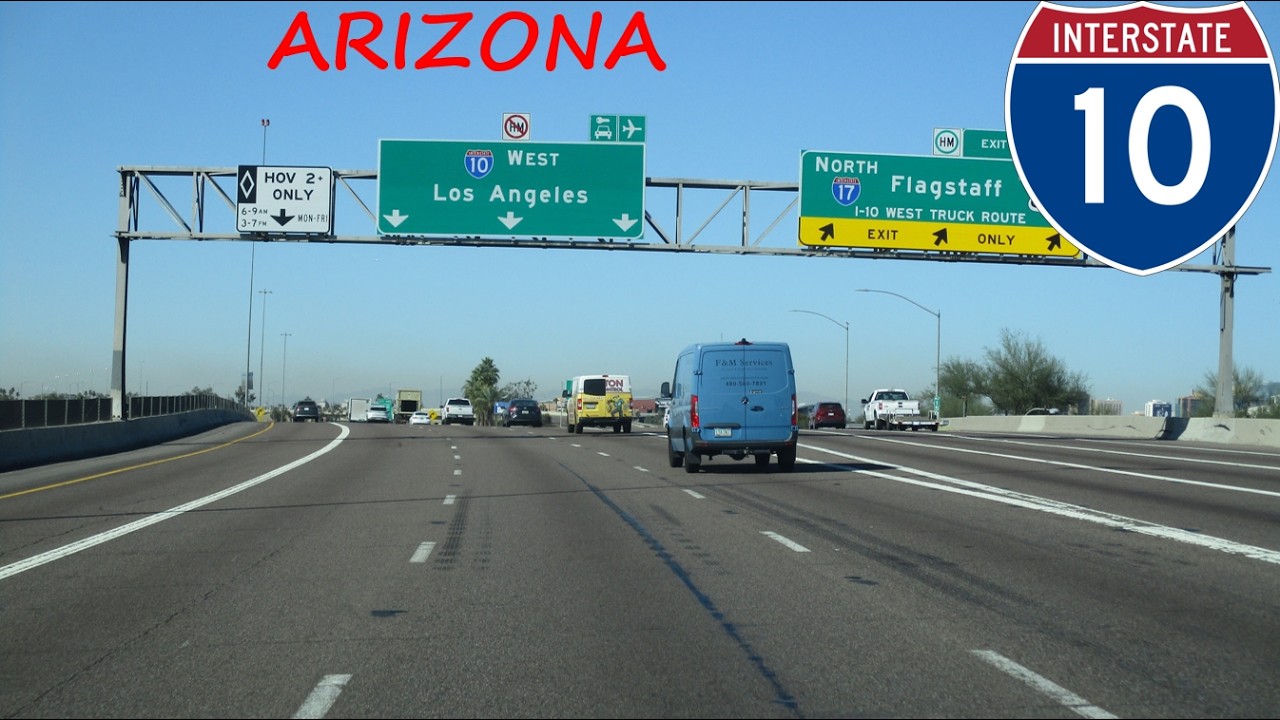 Interstate 10 - Arizona westbound [FULL LENGTH VIDEO]