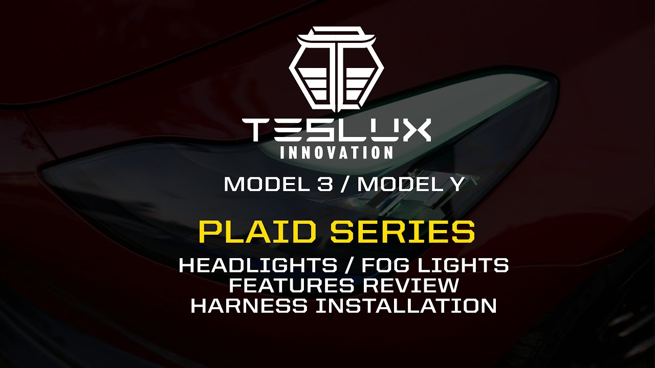 How to install Teslux Innovations Plaid series RGBW custom headlights and fog lights with overview!
