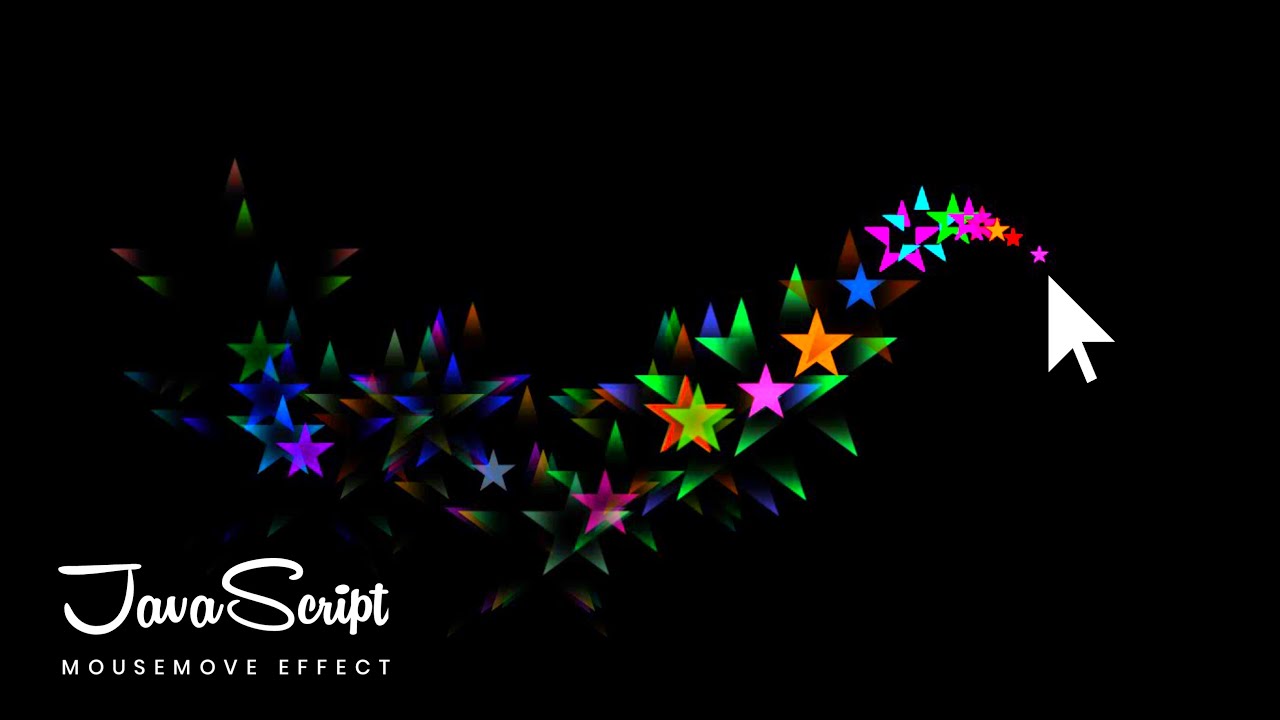 Particles Effect Following Cursor using Javascript | Javascript Mousemove Effects