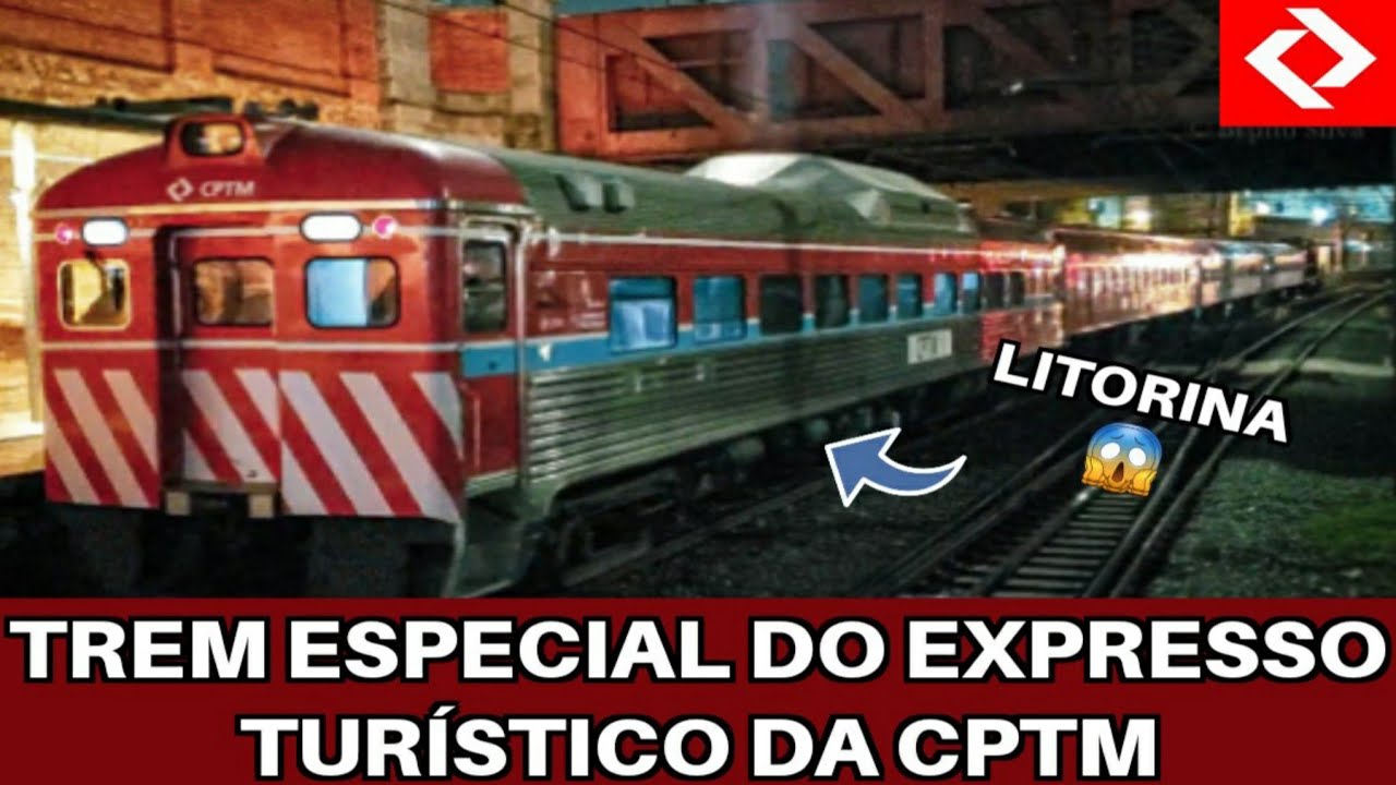 CPTM | Trem especial do Expresso Turístico na estação Luz