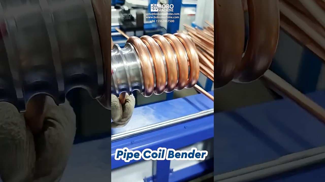 Copper Spiral Pipe Coil Bender Process