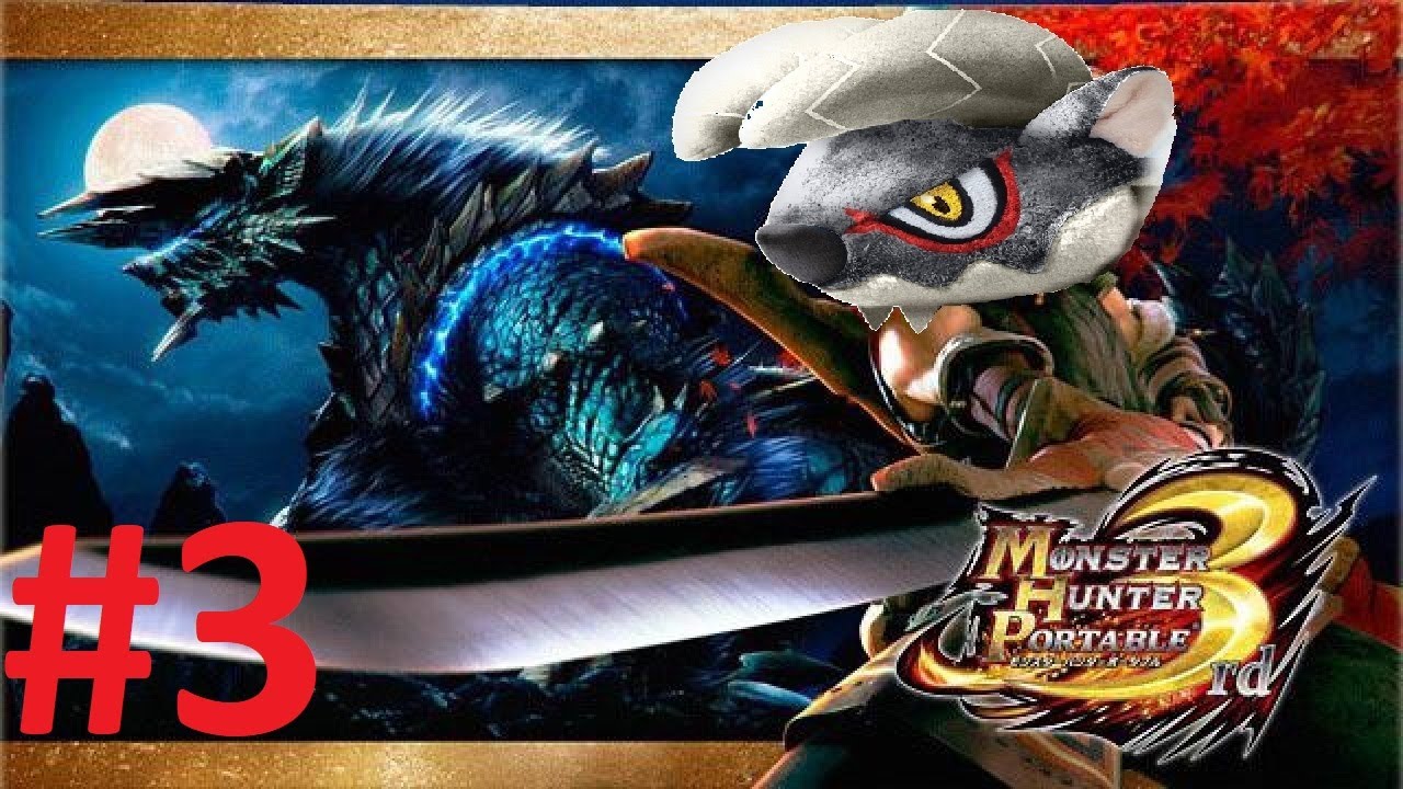 Big Showdown With Zinogre [Blind Playthrough] (Monster Hunter Portable 3rd #3)