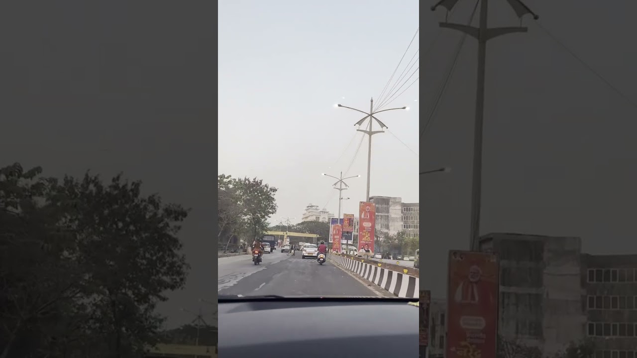 Navi Mumbai kharghar driving to iskon temple 