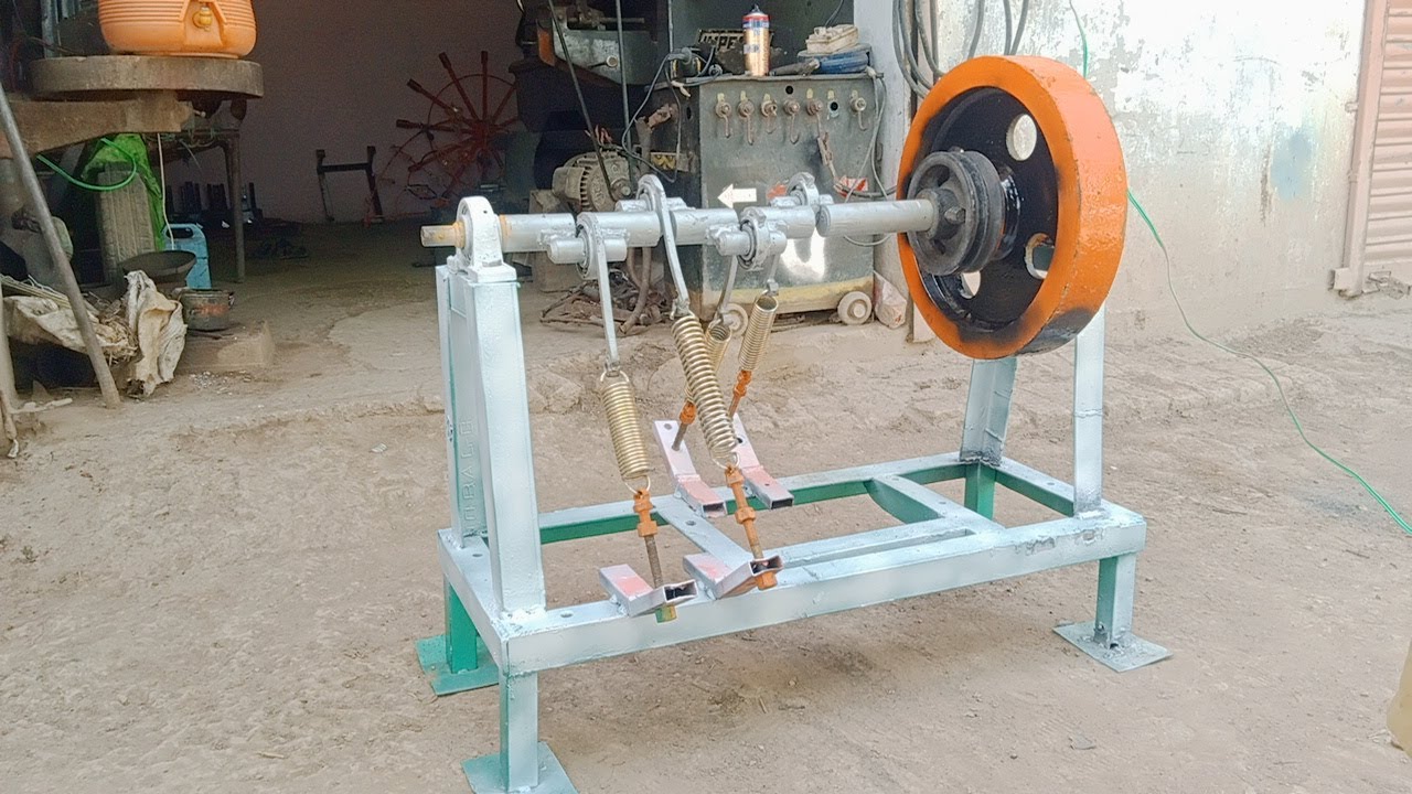 How To Make Flywheel Free Energy Spring Machine Free Electricity Spring Free Energy