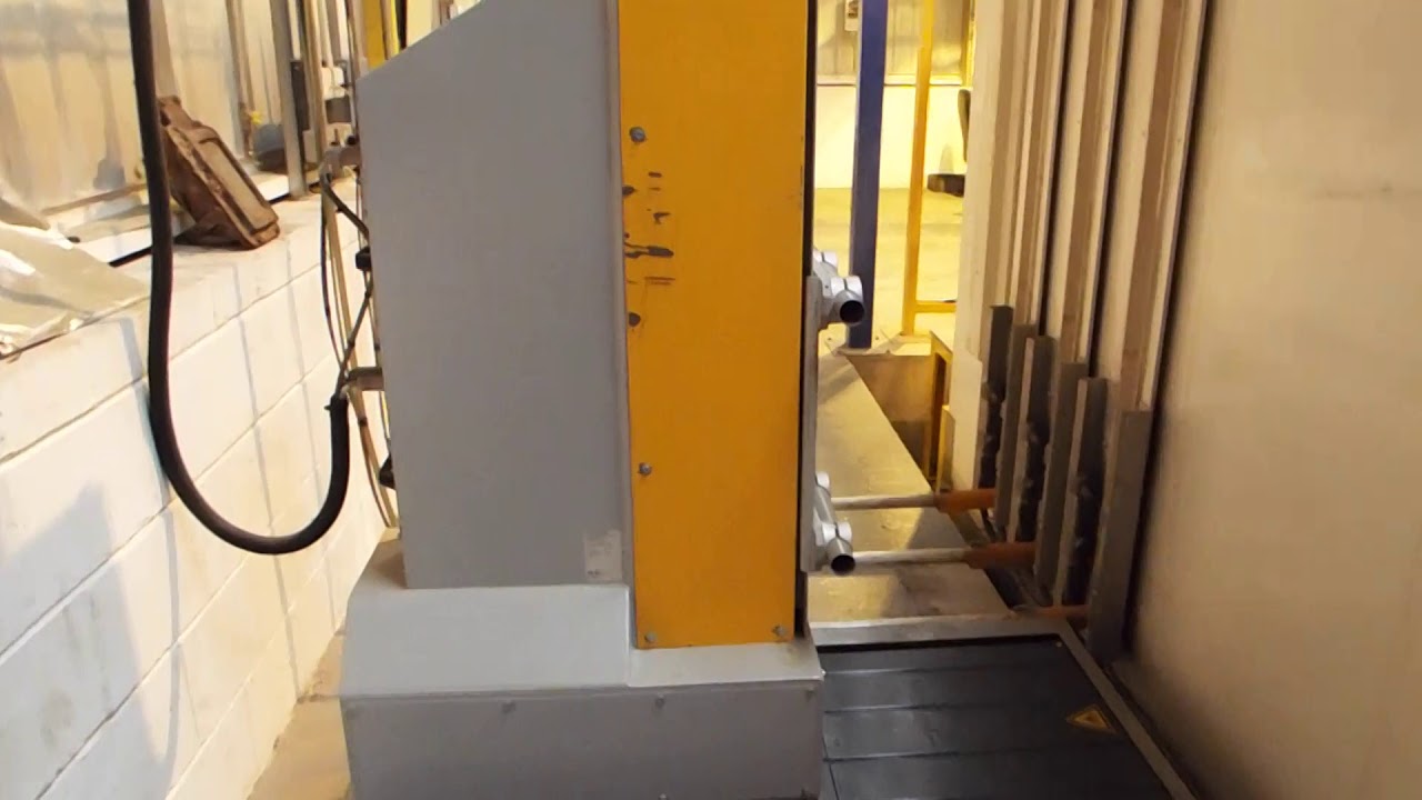 ITW Gema Automated Powder Coating Line complete with off-line Pre-Treatment Chamber.