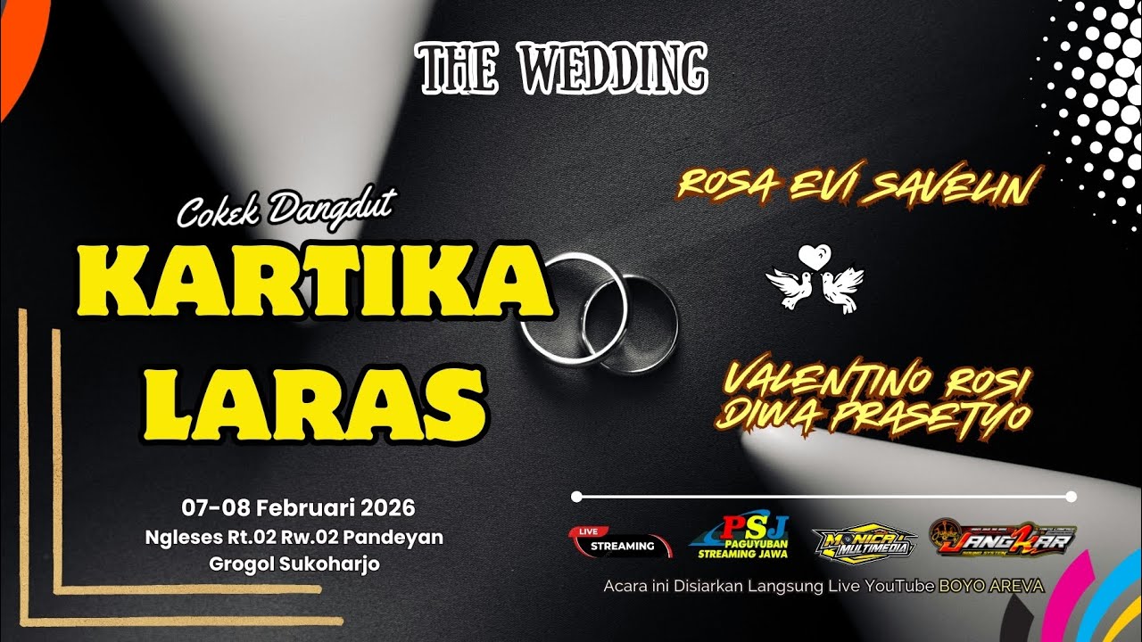 LIVE📡Part 2 Krwt. KARTIKA LARAS || PERNIKAHAN ROSA & ROSSI || JANGKAR AUDIO AUDIO || MONICA HD