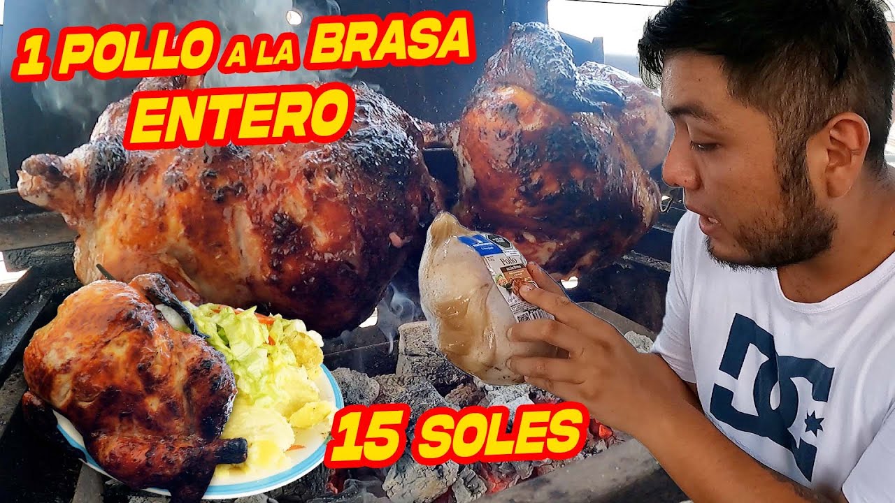 1 POLLO a la BRASA ENTERO a 15 SOLES | DELÍCIOSO Y SÚPER BARATO 😋🍗