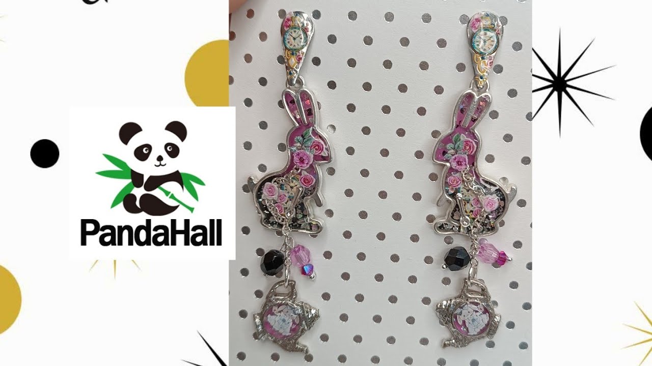 Tutorial #resinauv collaborazione con @Pandahall orecchini con Bezel coniglio tema Alice👇🏻link 👇🏻👇🏻