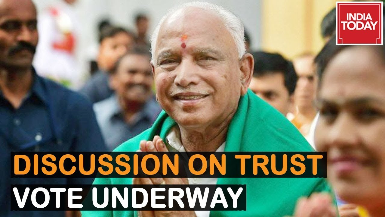 Karnataka Trust Vote : Discussion On BJP's Trust Vote In Assembly Underway