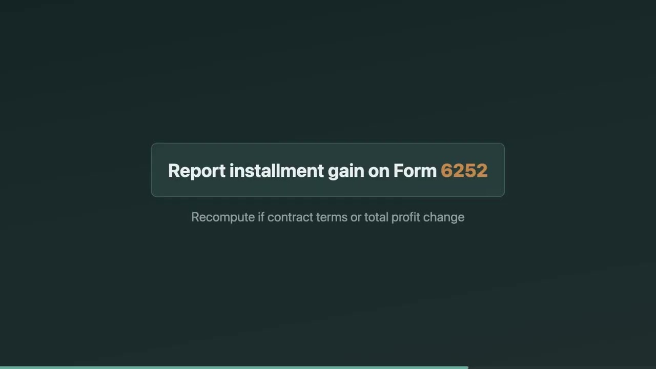 EA Exam Course: Installment Sales on the EA Exam: Gross Profit %, Form 6252, Related-Party Traps