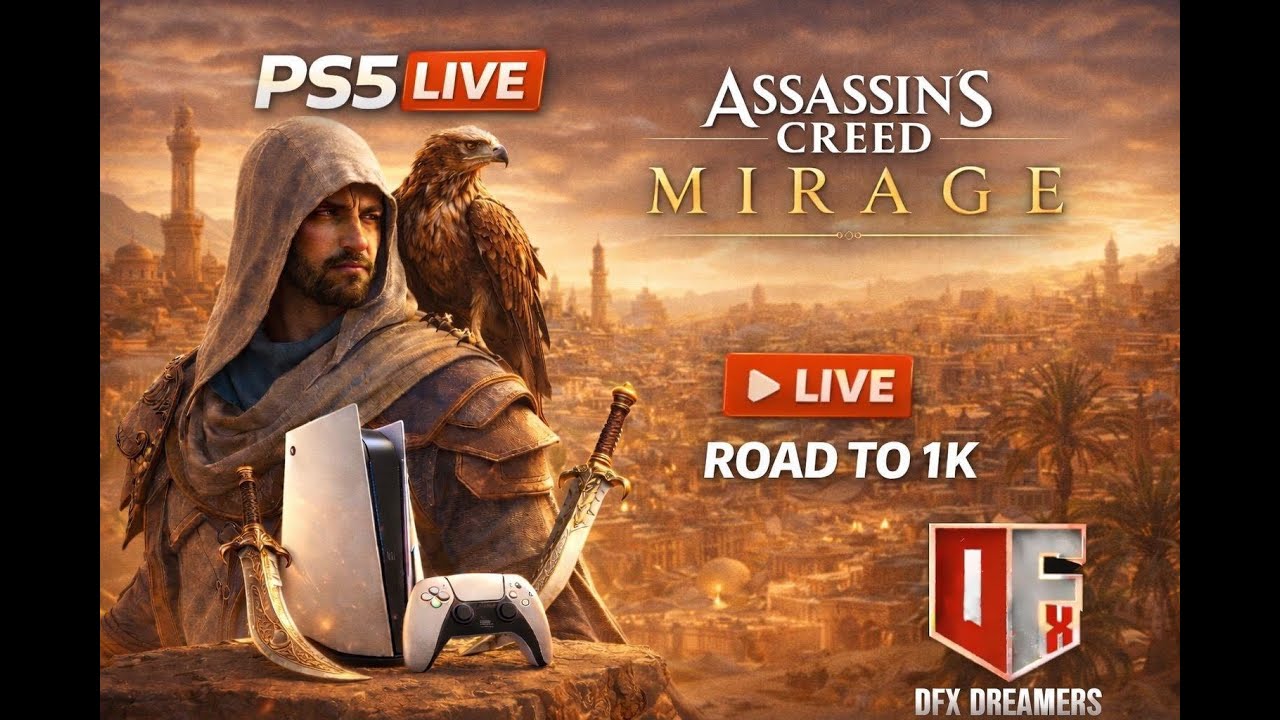 @AssassinsCreed @Ubisoft LIVE 🔴 Late Night PS5 Chill Stream Restarted 🎮 | DFX Dreamers | Day 3