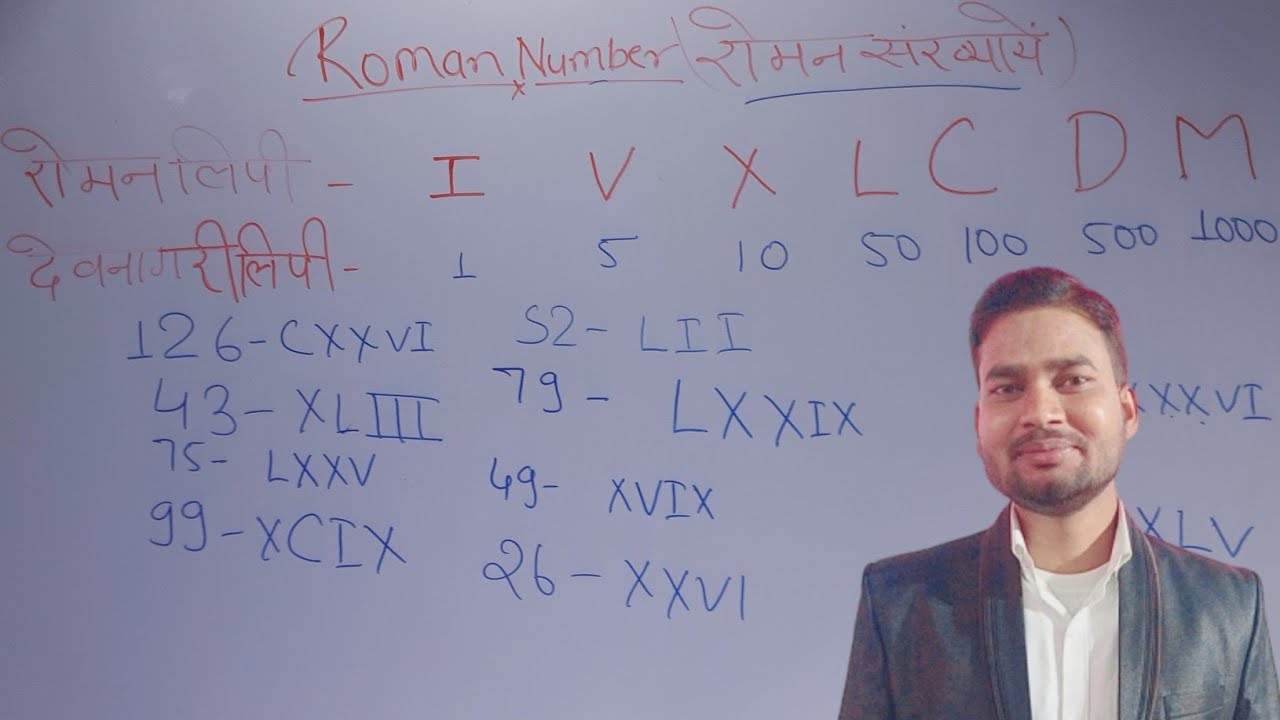 रोमन संख्याएँ/ रोमन गिनती/  Roman Number/ Roman Counting  ।   Ambeyji Education Academy