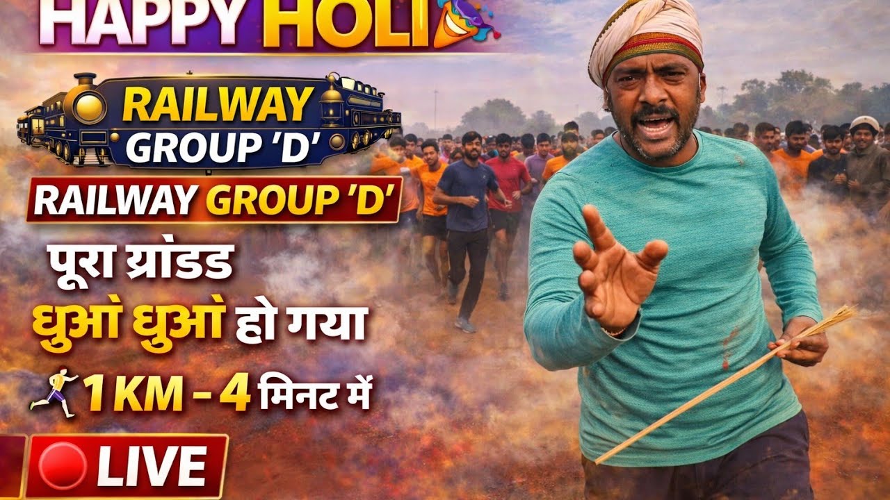 Railway Group D 1Km Running !! सभी बच्चे गर्दा मचा रहे हैं !!#railwaygroupd #groupd #viralvideo 