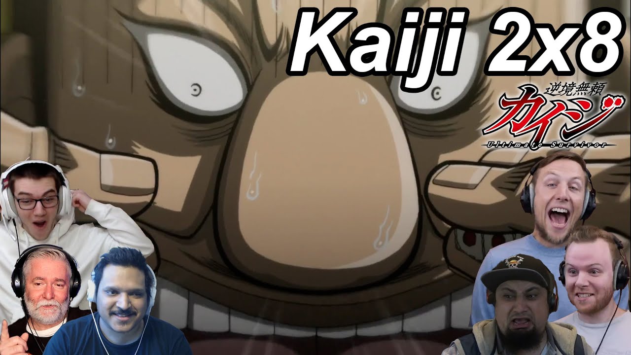 Kaiji Ultimate Survivor 2x8 Reactions | Great Anime Reactors!!! | 【カイジ】【海外の反応】