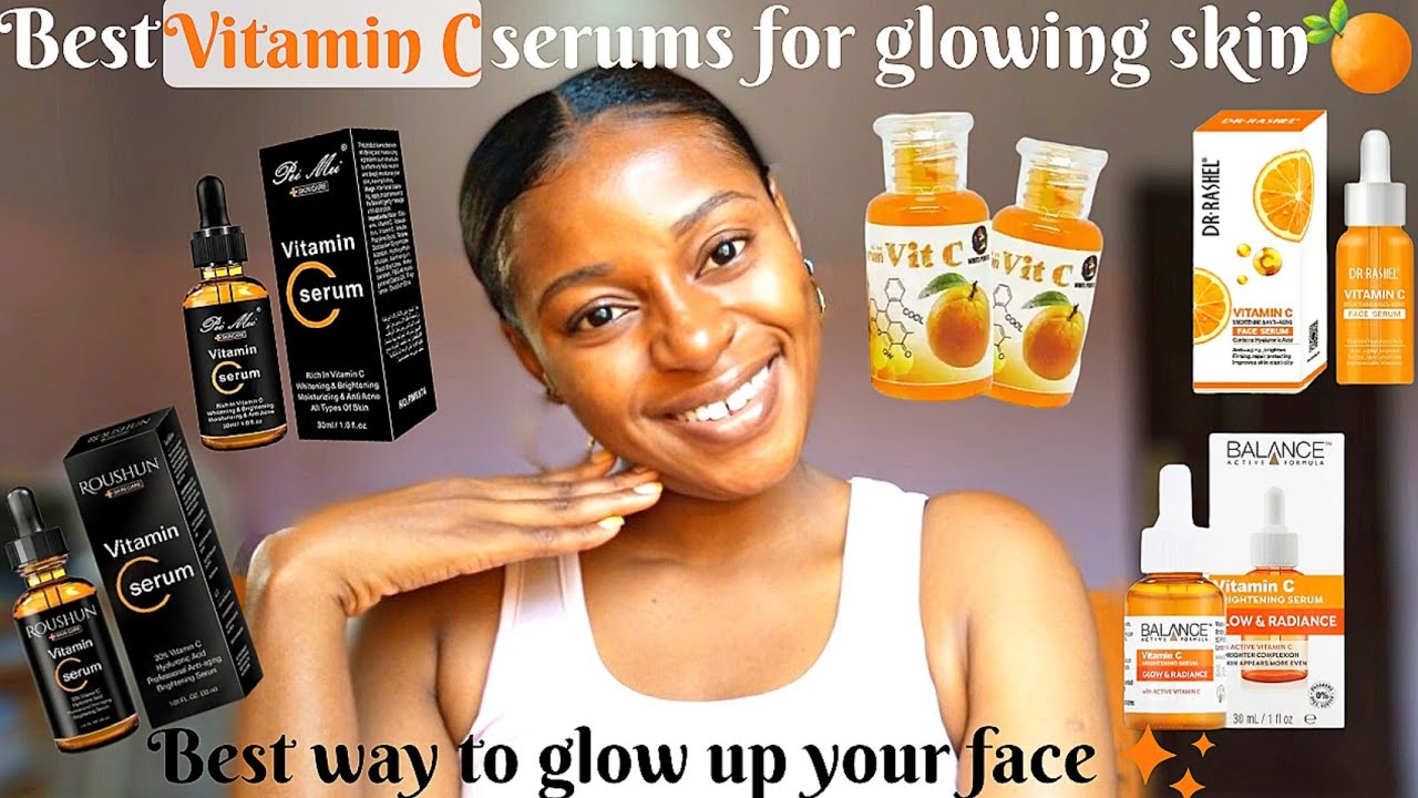 Best vitamin C face serums for a healthy glowing skin: pei mei, roushun, Dr Rashel vitamin C serums