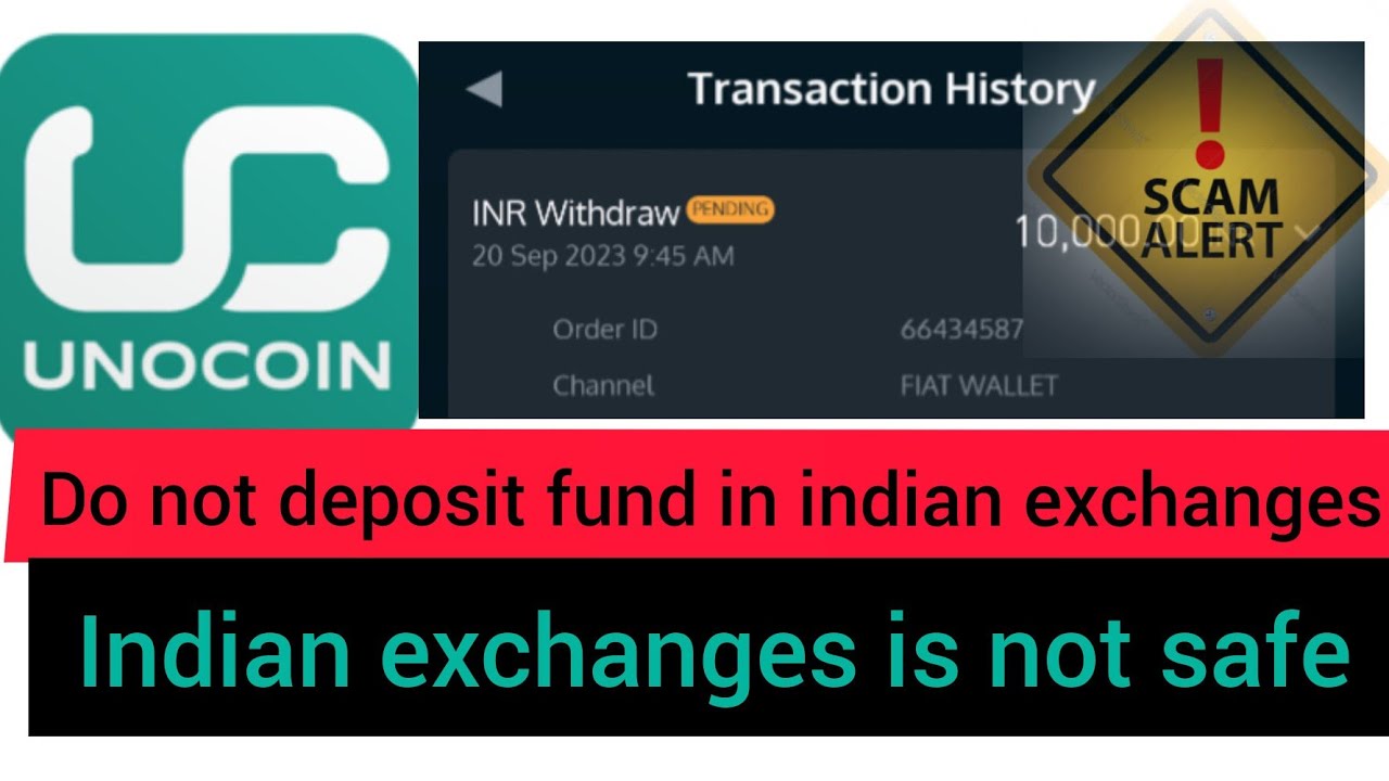 Do not deposit fund in Unocoin exchange #unocoin