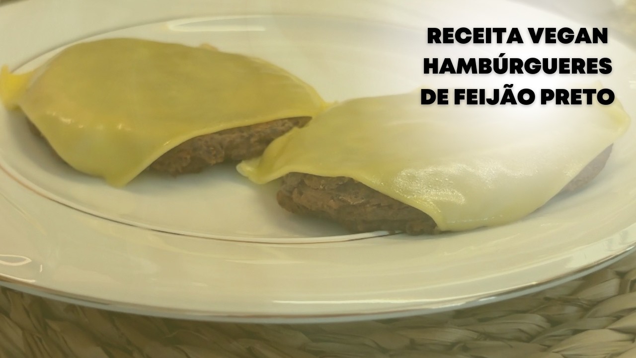 RECEITA HAMBÚRGUERES DE FEIJÃO PRETO 🫘