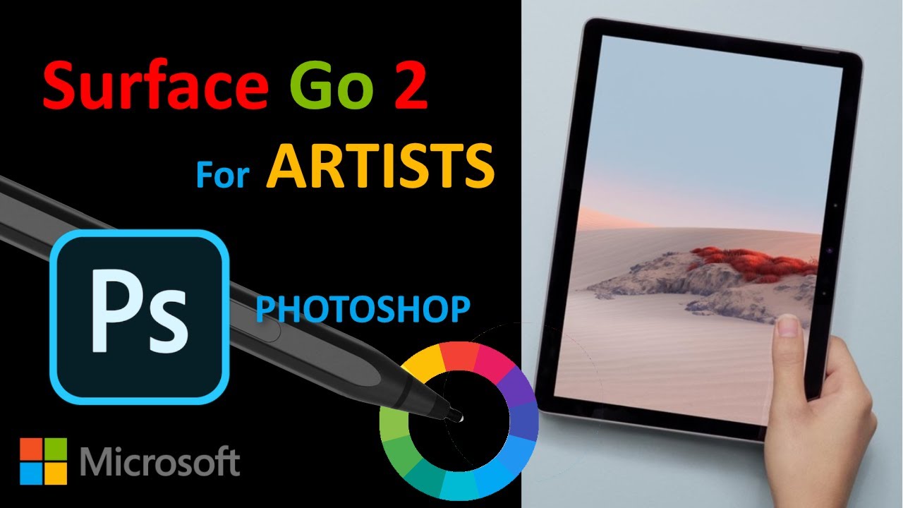 Surface Go 2 8gb - Photoshop Speed and Lag comparison to Surface Go 4gb, jitter test, pressure test