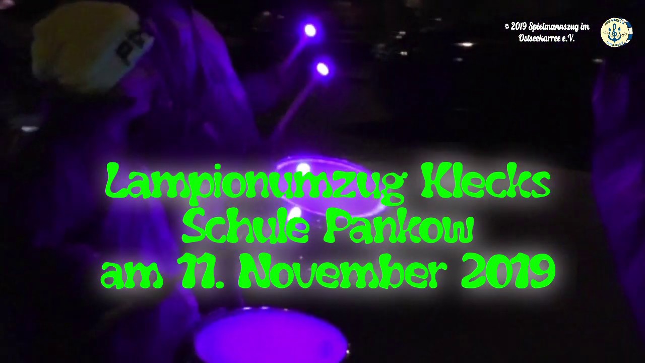 Lampionumzug Klecks Schule  Pankow - 11. November 2019