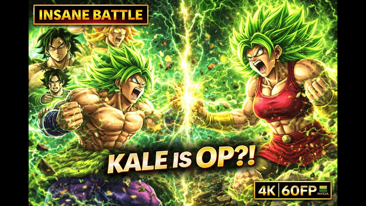 Broly vs Kale Berserk – The Most INSANE Saiyan Battle Ever