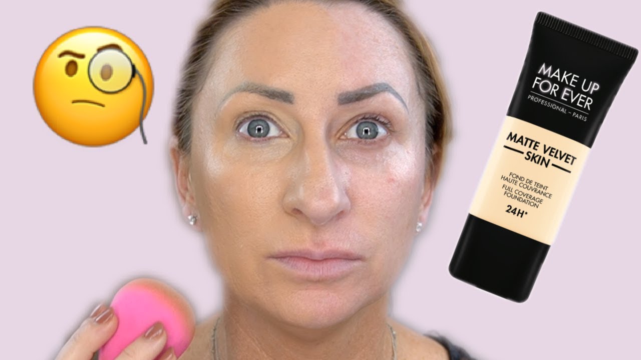 Testing MAKEUP FOREVER Matte Velvet Skin Full Coverage Foundation Over 40