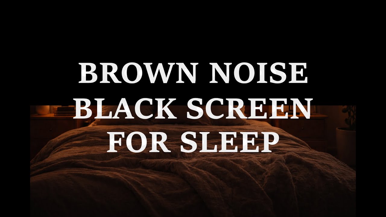 Brown Noise for Calm Mind Before Sleep | 8 Hours | Black Screen