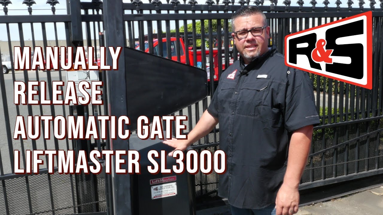 Manually Release Liftmaster SL3000