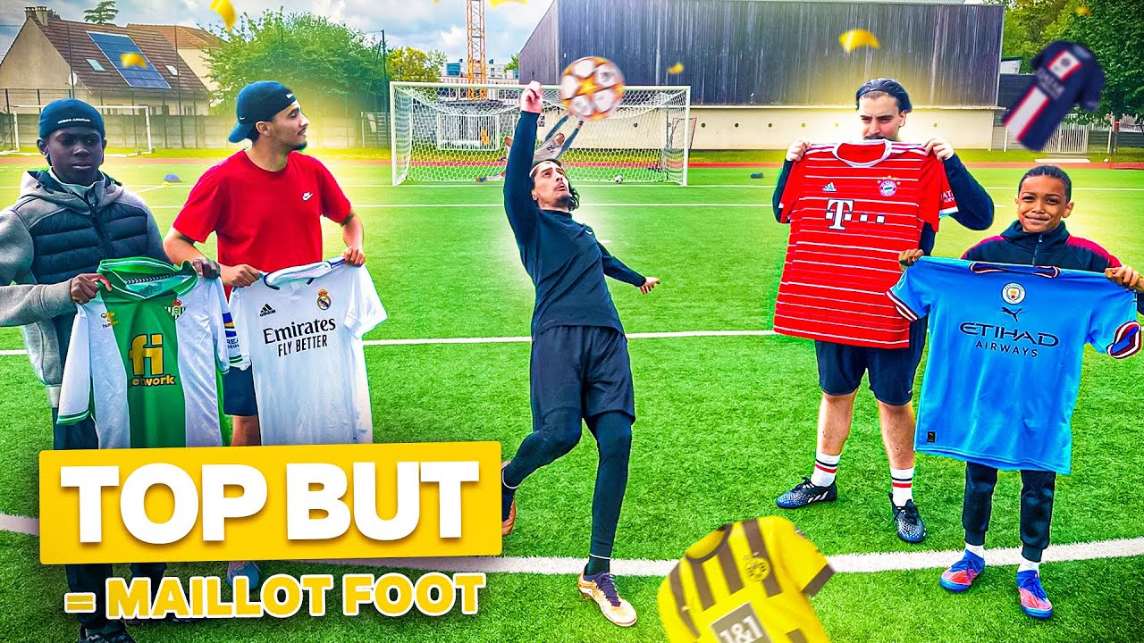 1 TOP BUT = 1 MEGA MAILLOT DE FOOT ! DEFI FOOTBALL TECHNIQUE #3