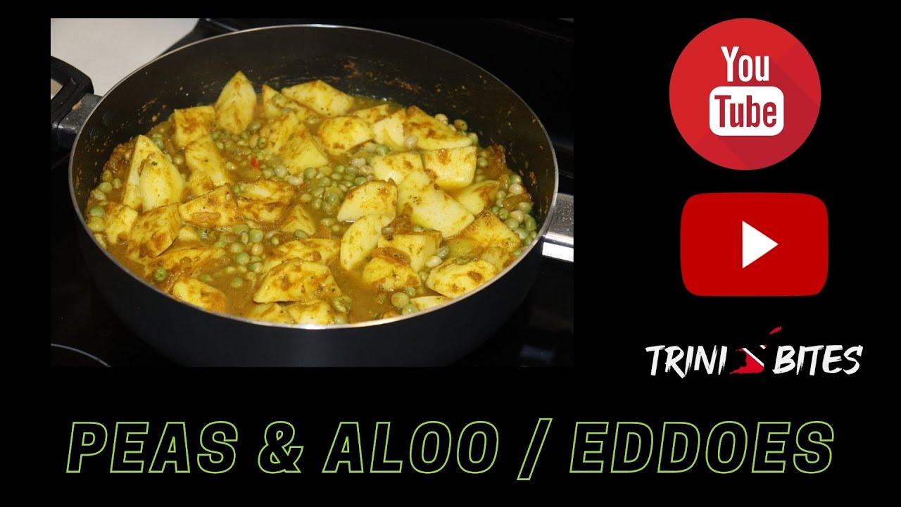 Trini Bites EP. 52 How To Make Curry Peas & Aloo/Sada Eddoes! **VEGETARIAN**