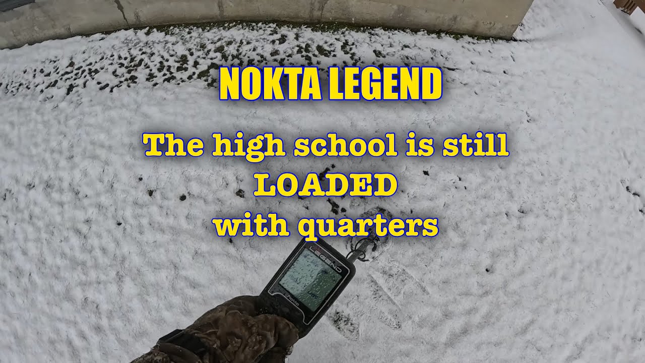 NOKTA LEGEND. The school is still FULL of quarters. #nokta #noktalegend #metaldetecting