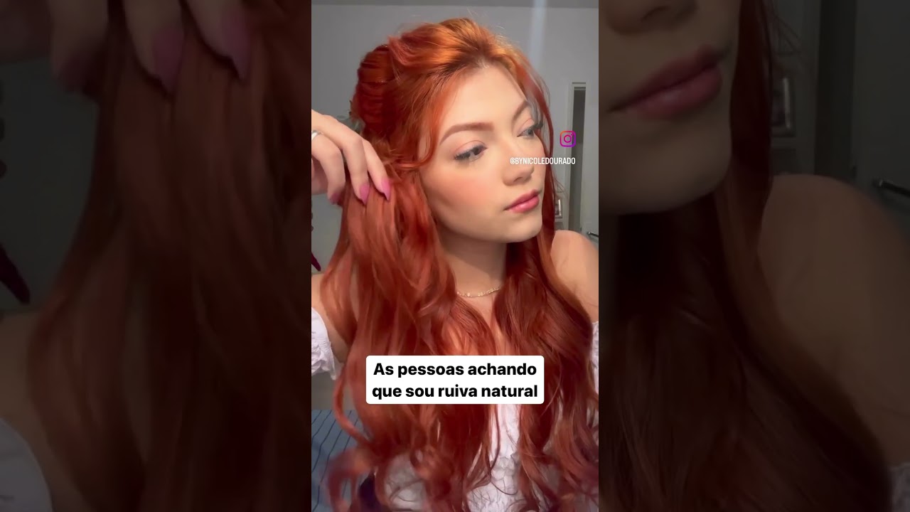 MEU RUIVO EM CASA SEM DESCOLORIR 🦊🧡✨