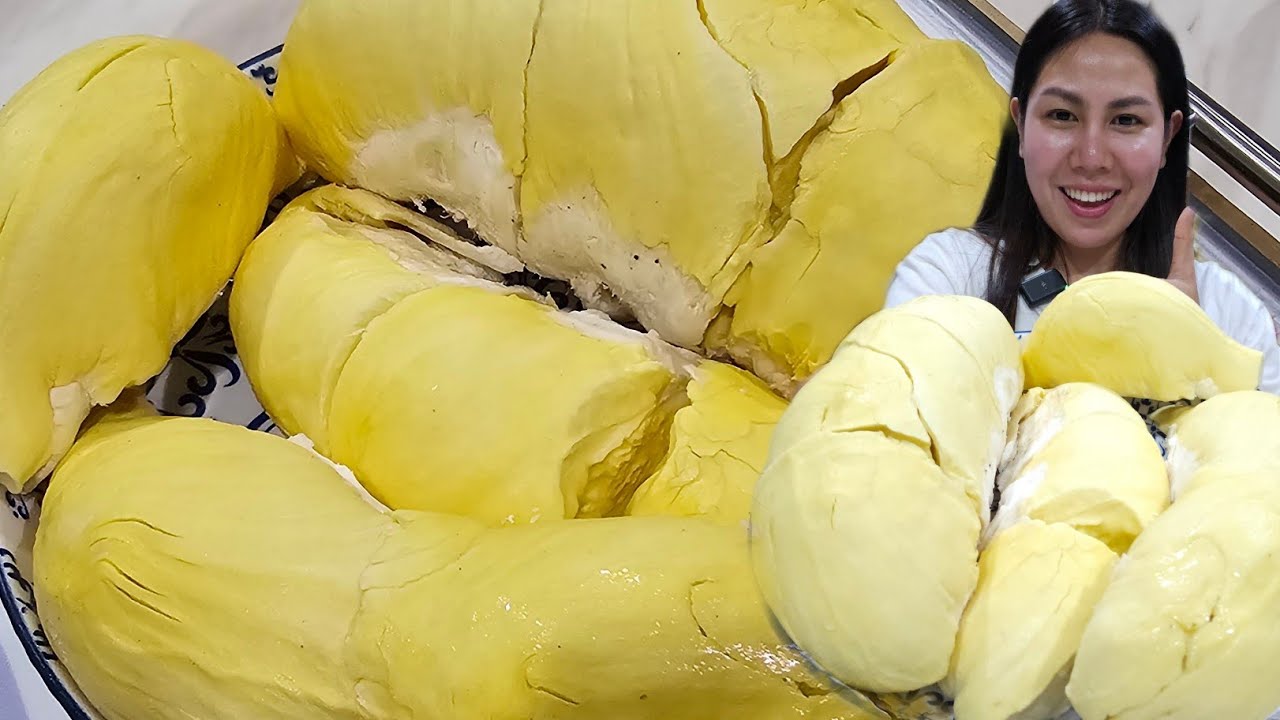 ทุเรียนหมอนทองคัดเกรด จากเพจแพรี่ไพรวัลย์ กรอบนอกนุ่มในพูใหญ่มากค่ะ