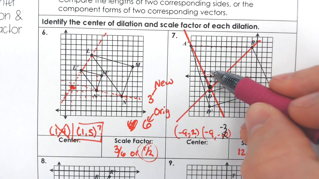 Finding the Center of Dilation