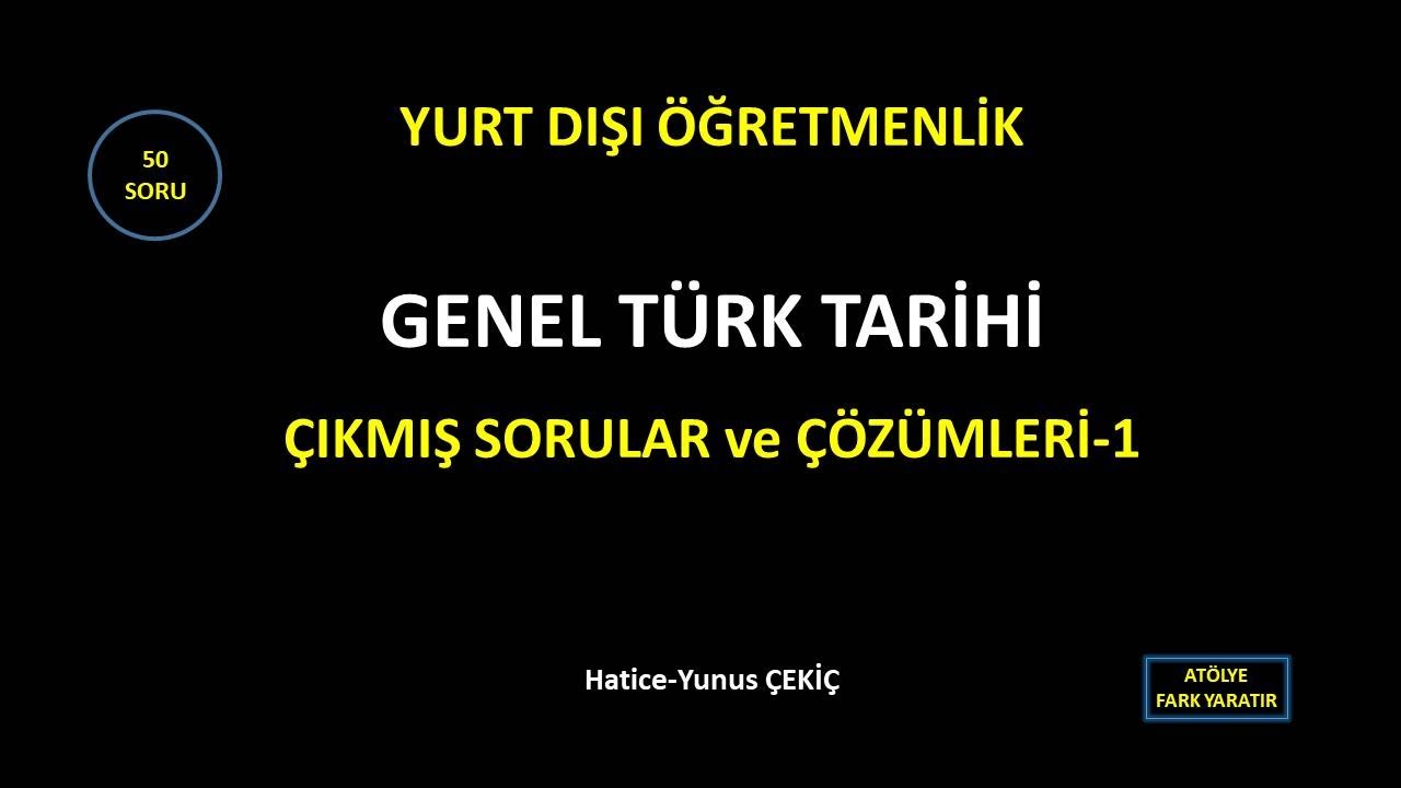 &Ccedil;IKMIŞ SORULAR TARİH 1. Video