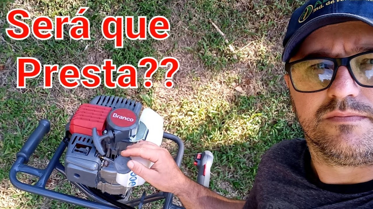 Perfurador de solo Branco com acessórios- Kawashima (Canal Kleyton Kebrado)