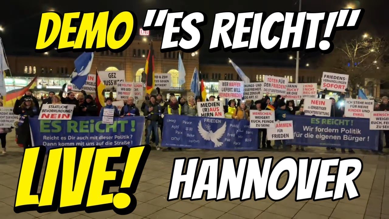 LIVE ❗️ Demo Hannover 🇩🇪 Es REICHT! Spritpreise, Meinungsfreiheit, bezahlbares Leben, Politik usw.