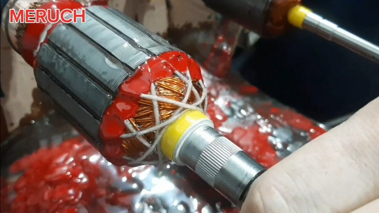 COMO REBOBINAR UM INDUZIDO  DE LIXADEIRA MAKITA GA 7020 ??