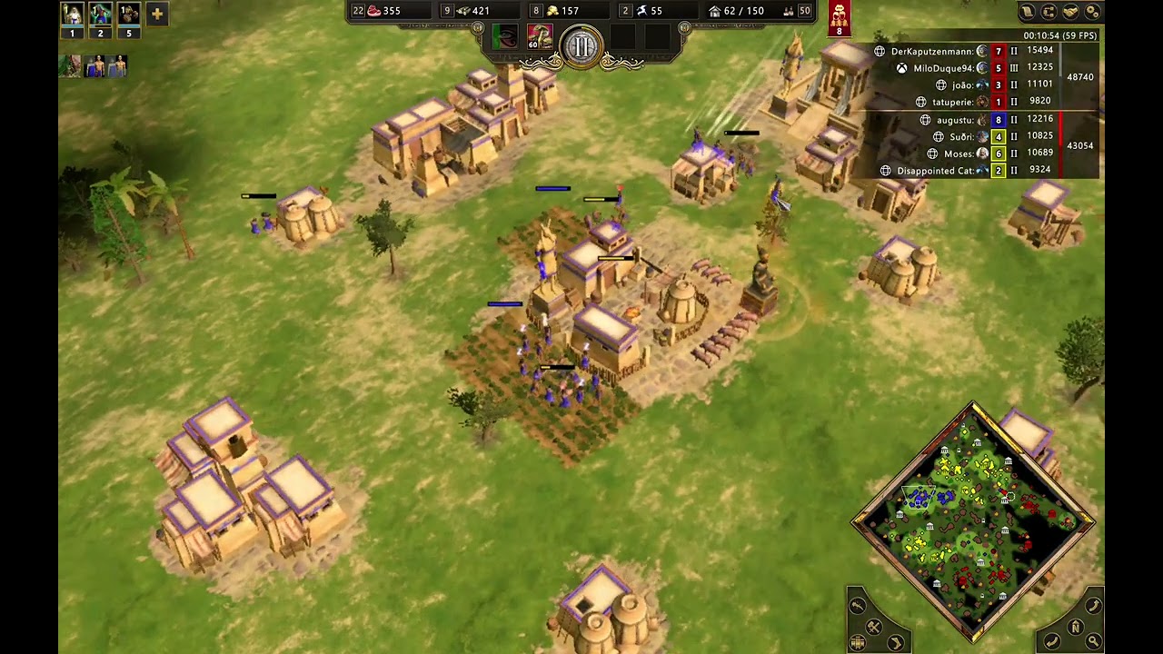 Age of Mythology (AOM) Retold PVP 4v4 as Egypt (Set)
