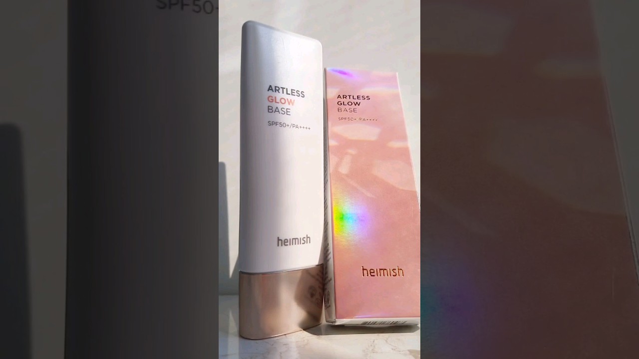 Heimish ARTLESS GLOW BASE SUNSCREEN #shorts #shortsfeed #youtubeshorts #fyp #kbeauty #spf #makeup