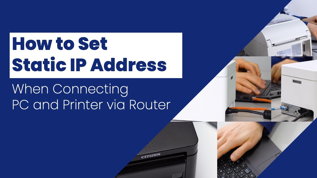 How to Set Static IP Address (When Connecting PC and Printer via Router)