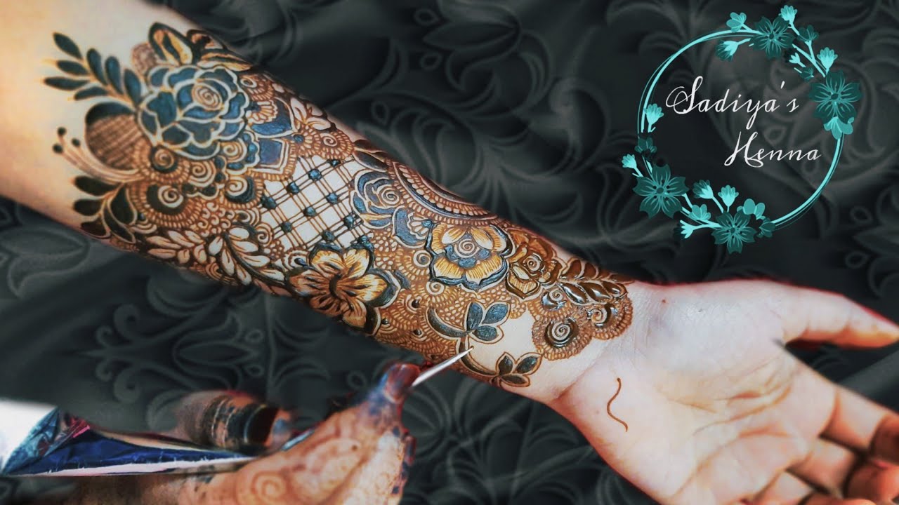 Attractive Bridal Mehndi Designs for hand |bridal mehendi design by sadiya's henna |dulhan mehndi #1