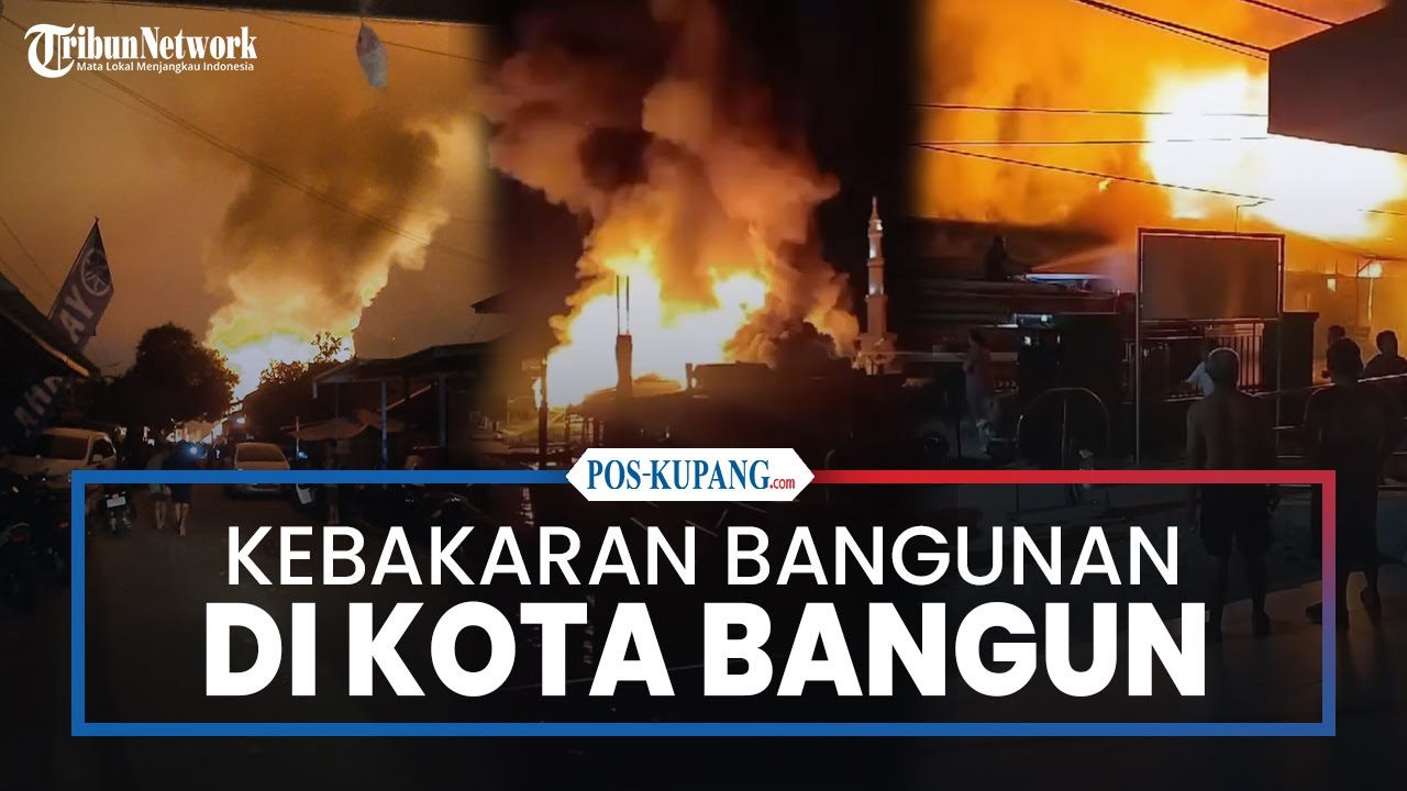 Kebakaran di Kota Bangun Kukar, 23 Bangunan Hangus, Kerugian Mencapai Rp 5 Miliar
