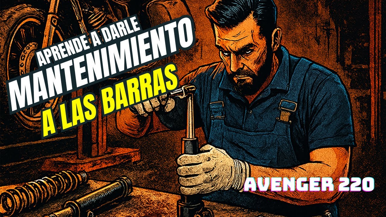 Mantenimiento completo a las barras de suspensión | Avenger 220 en casa 🔧🏍️