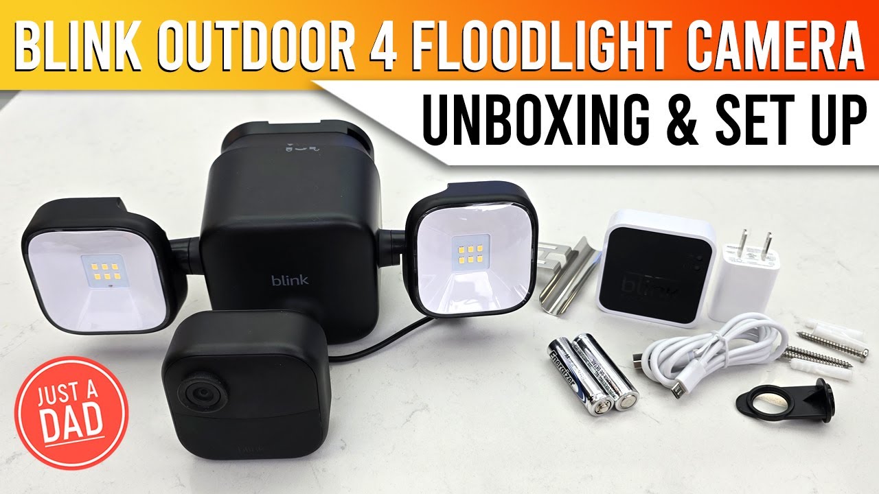 Blink Outdoor 4 Floodlight Security Camera UNBOXING & SET UP