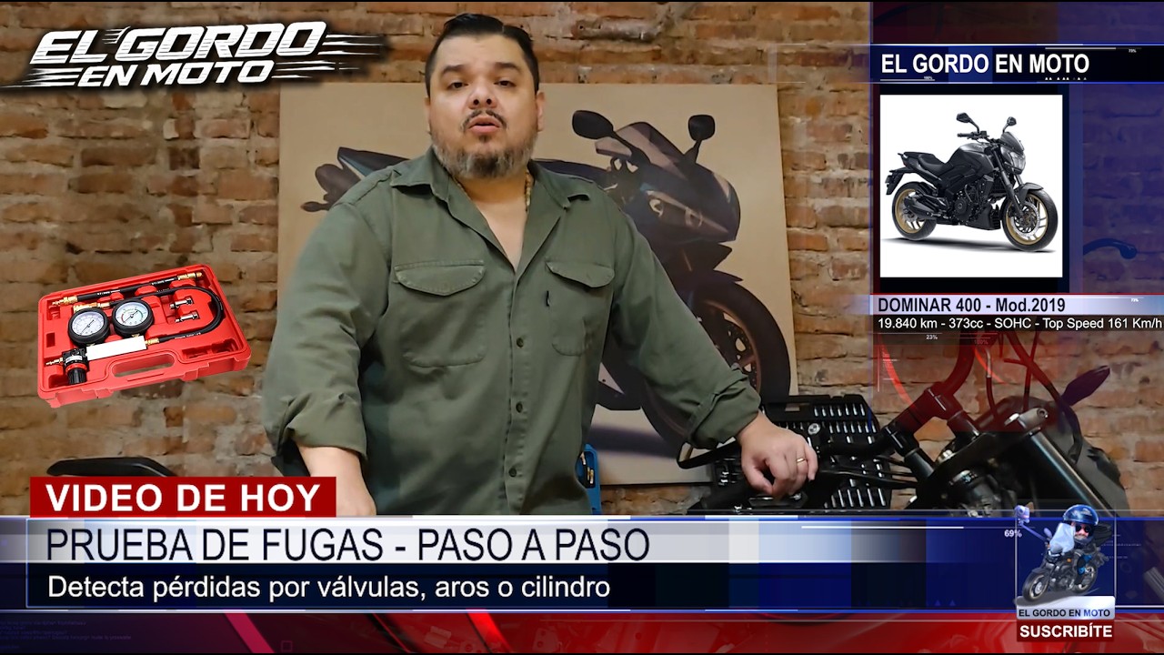 PRUEBA DE FUGAS EN MOTO | Paso a paso – Detectá válvulas, aros o cilindro | El Gordo en Moto