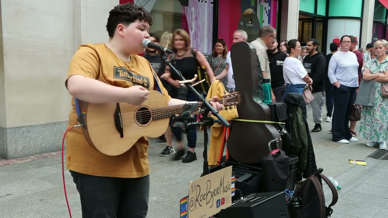 Roe Byrne Cover of Zombie by The Cranberries from Grafton Street Dublin Ireland